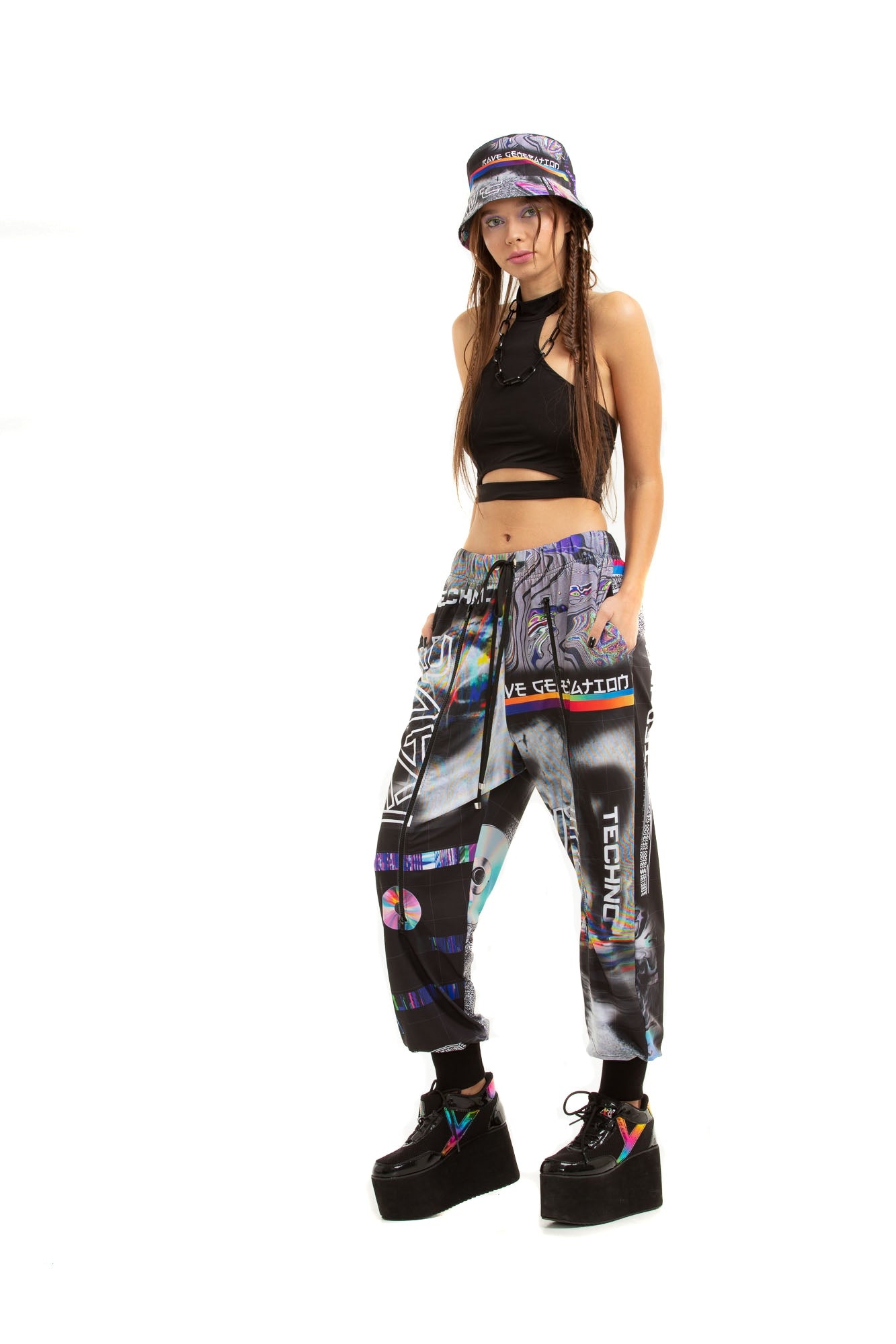 RAVE TV ZIP - up trousers