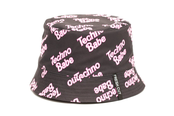 Techno Babe [Black] Bucket hat