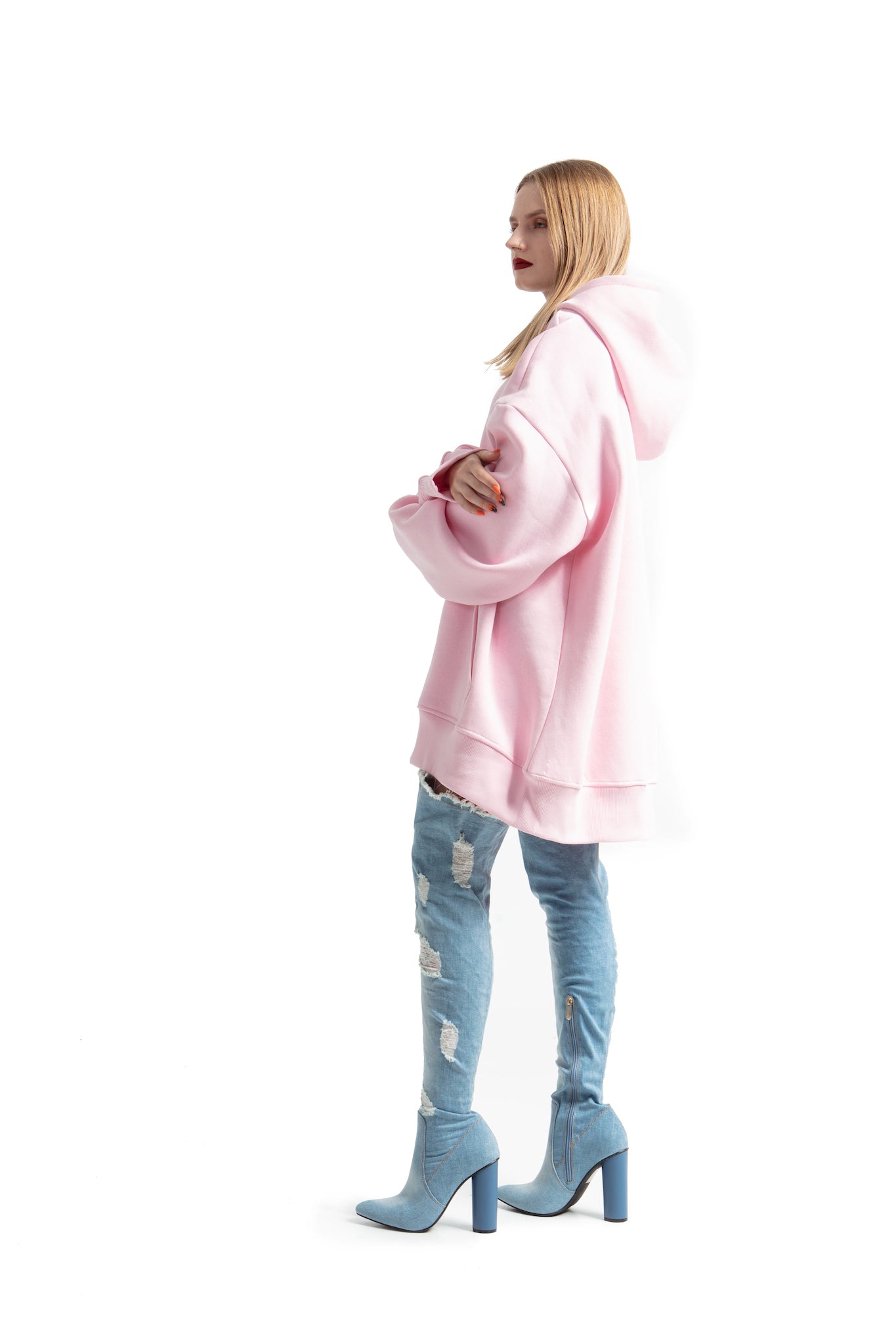 Super Oversized [Pink] Hoodie