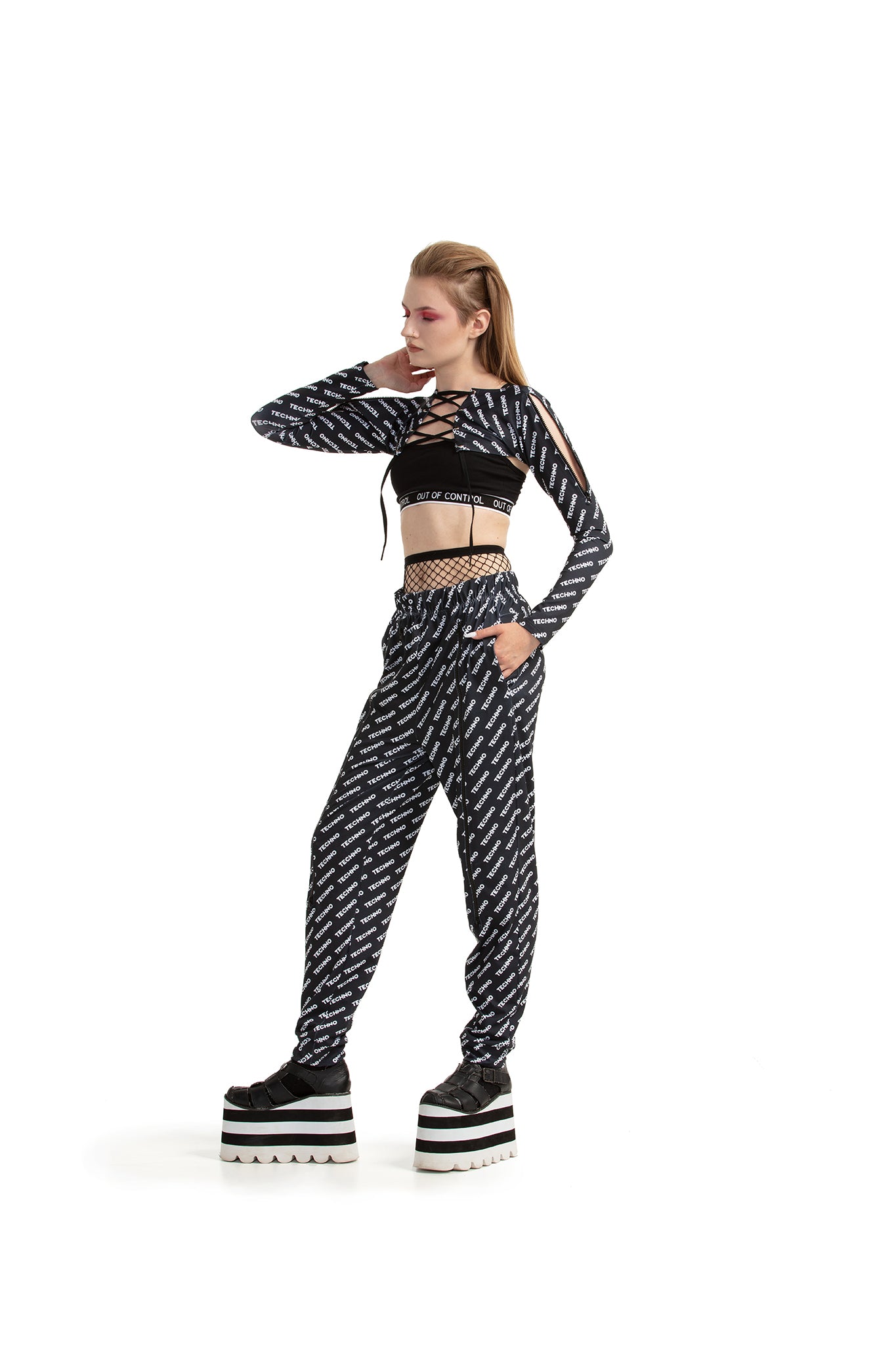 Techno - ZIP-up trousers