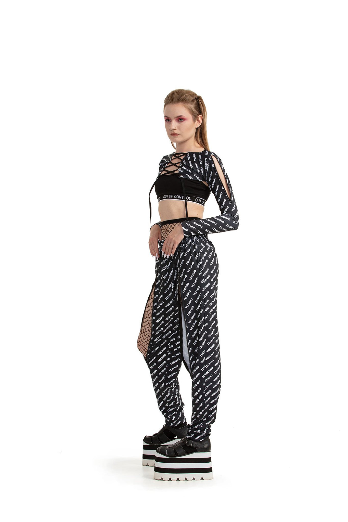 Techno - ZIP-up trousers