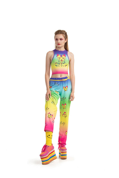 Trippy Kitty - Ankle-length trousers