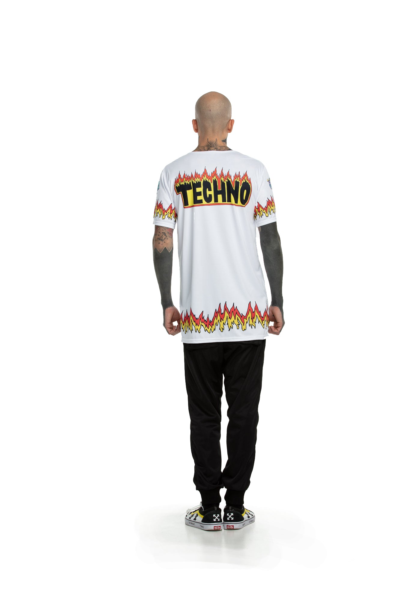 Techno Fuel [Білий] - футболка оверсайз