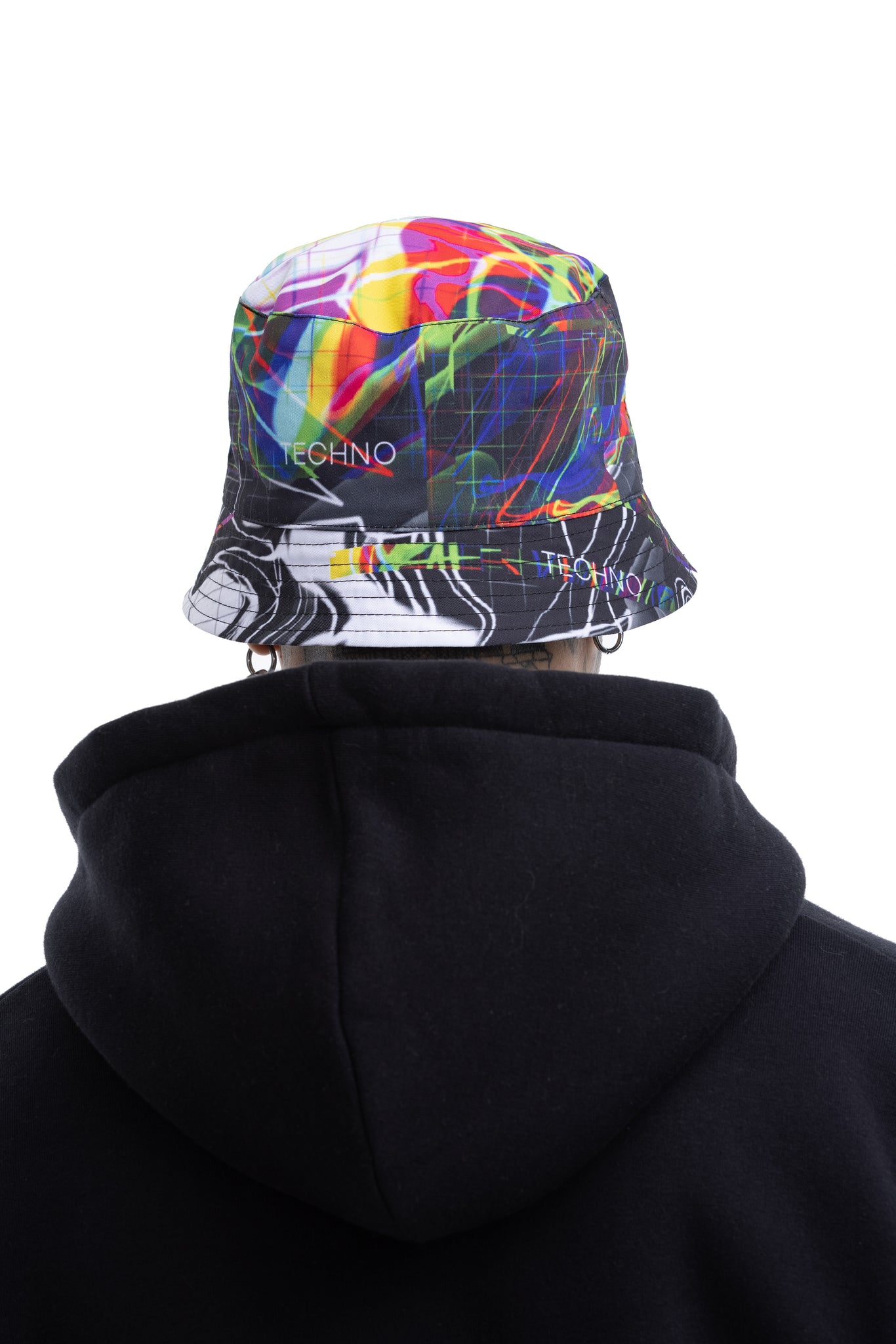 Distorted Techno Bucket hat