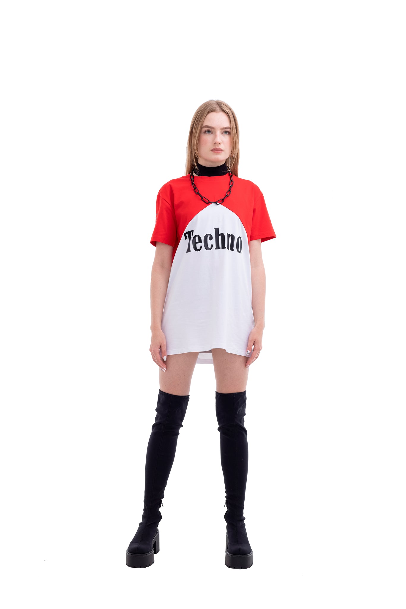 Techno Heals Übergroßes Unisex-Baumwoll-T-Shirt