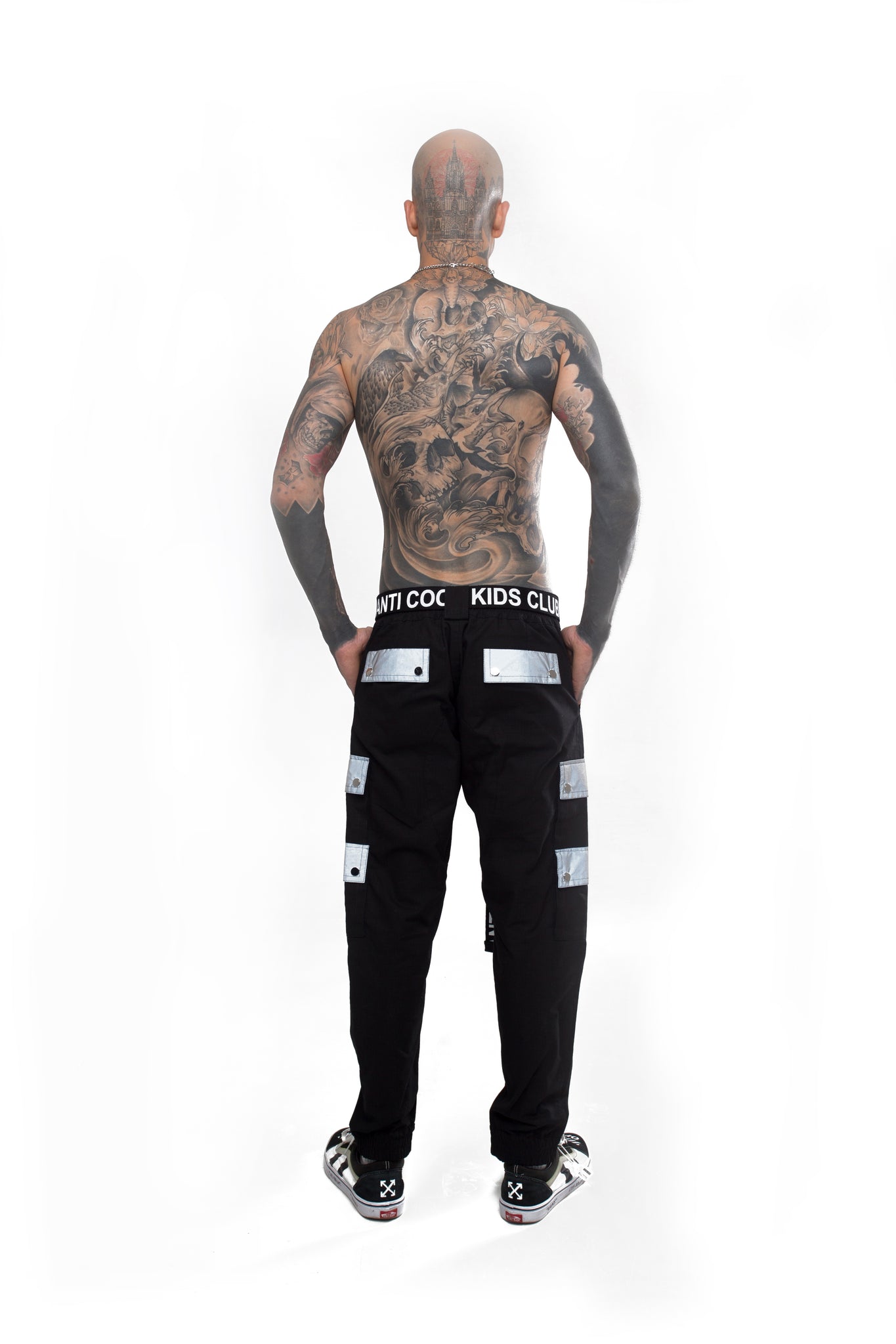Male Cargo Pants with Reflective Pockets