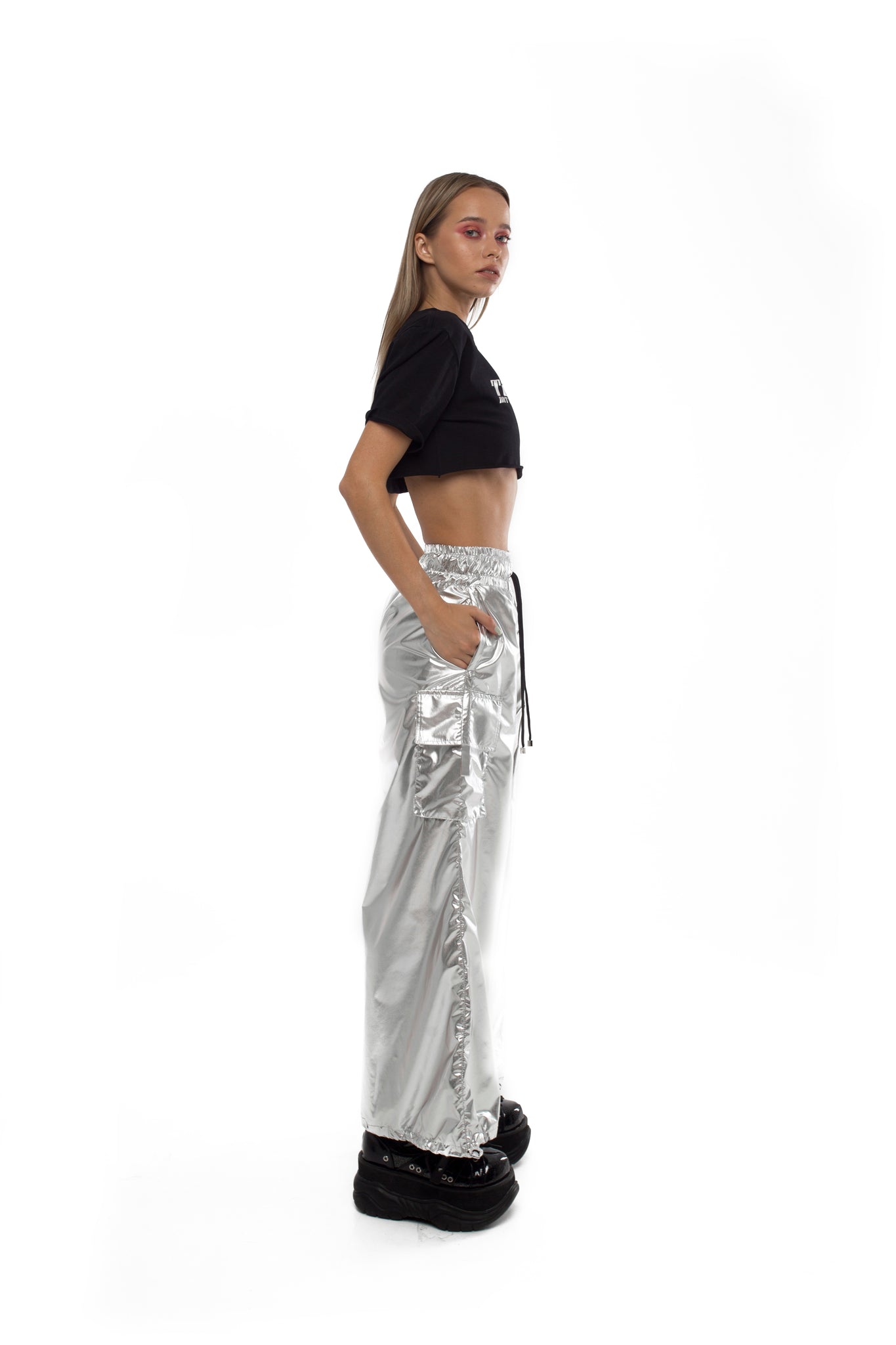 Flare Pants - Silver