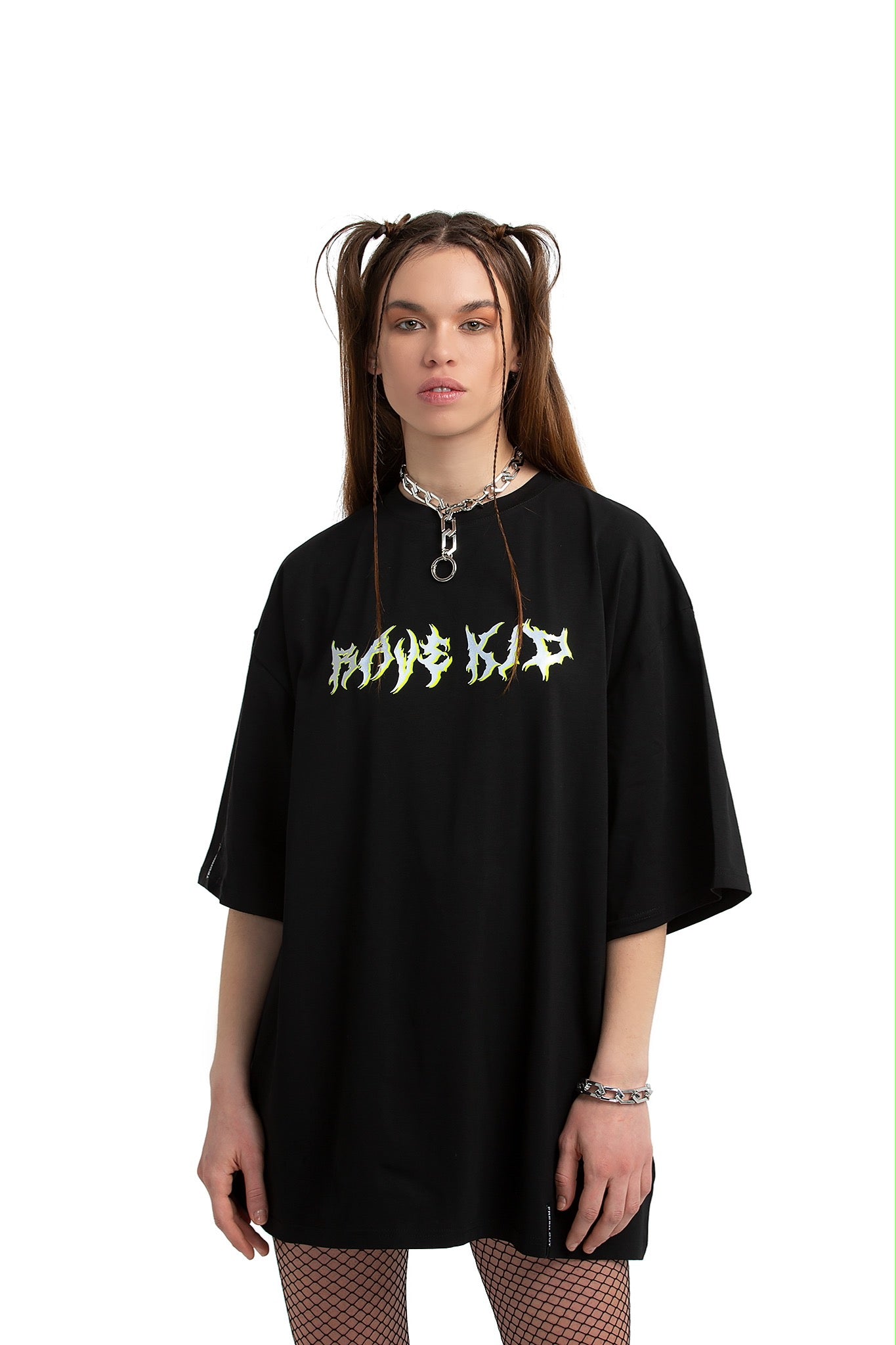 Rave Kid Unisex übergroßes T-Shirt [schwarz]