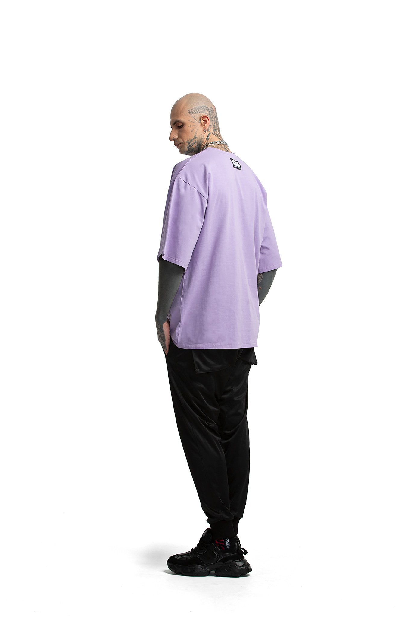 Techno Dragon übergroßes Unisex-T-Shirt [lila]