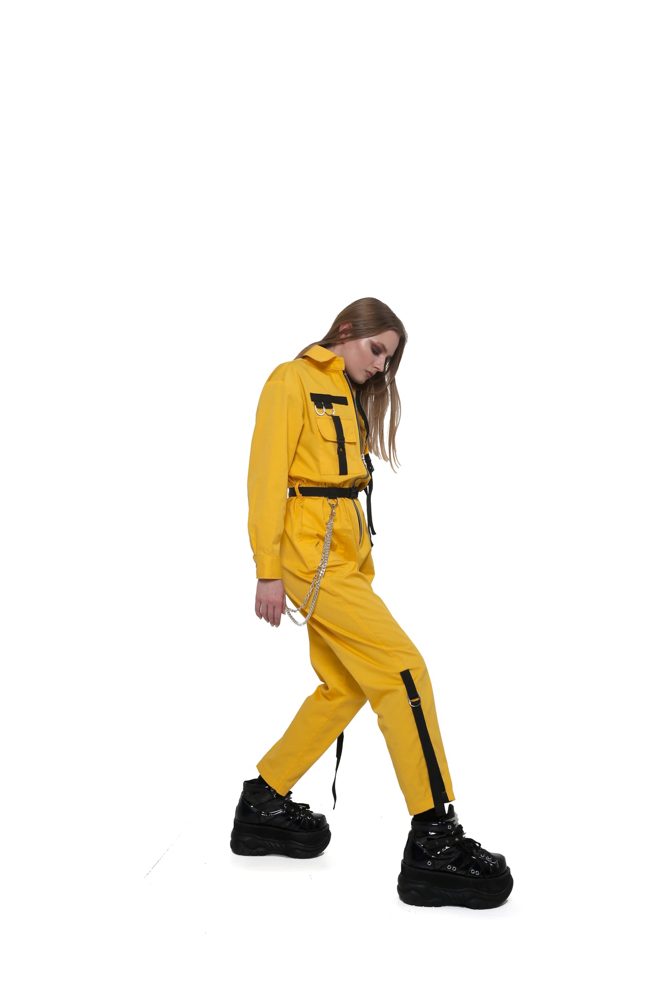 Cargo overalls [Yellow]