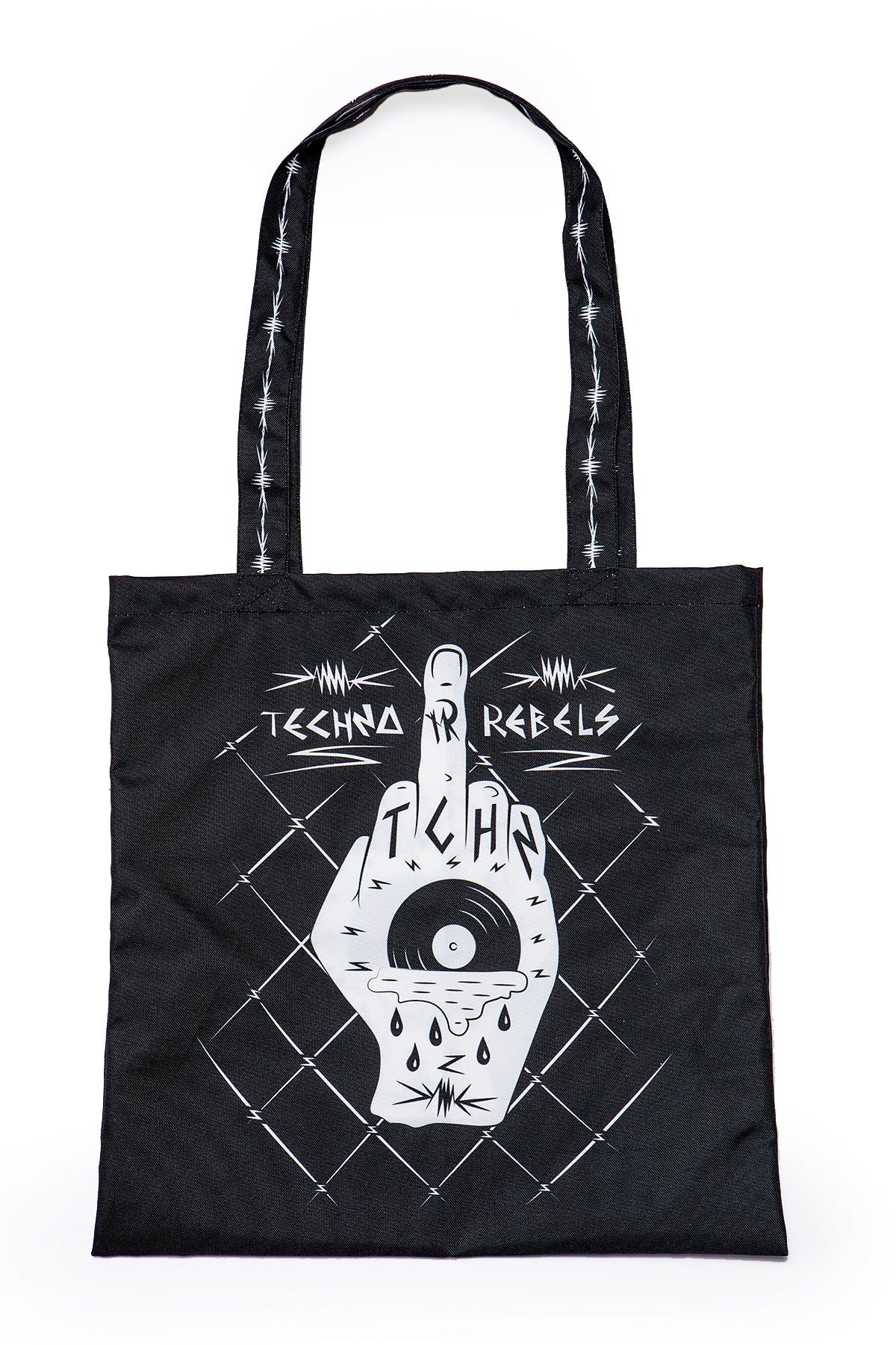 Techno Rebels Vinyl shopping bags